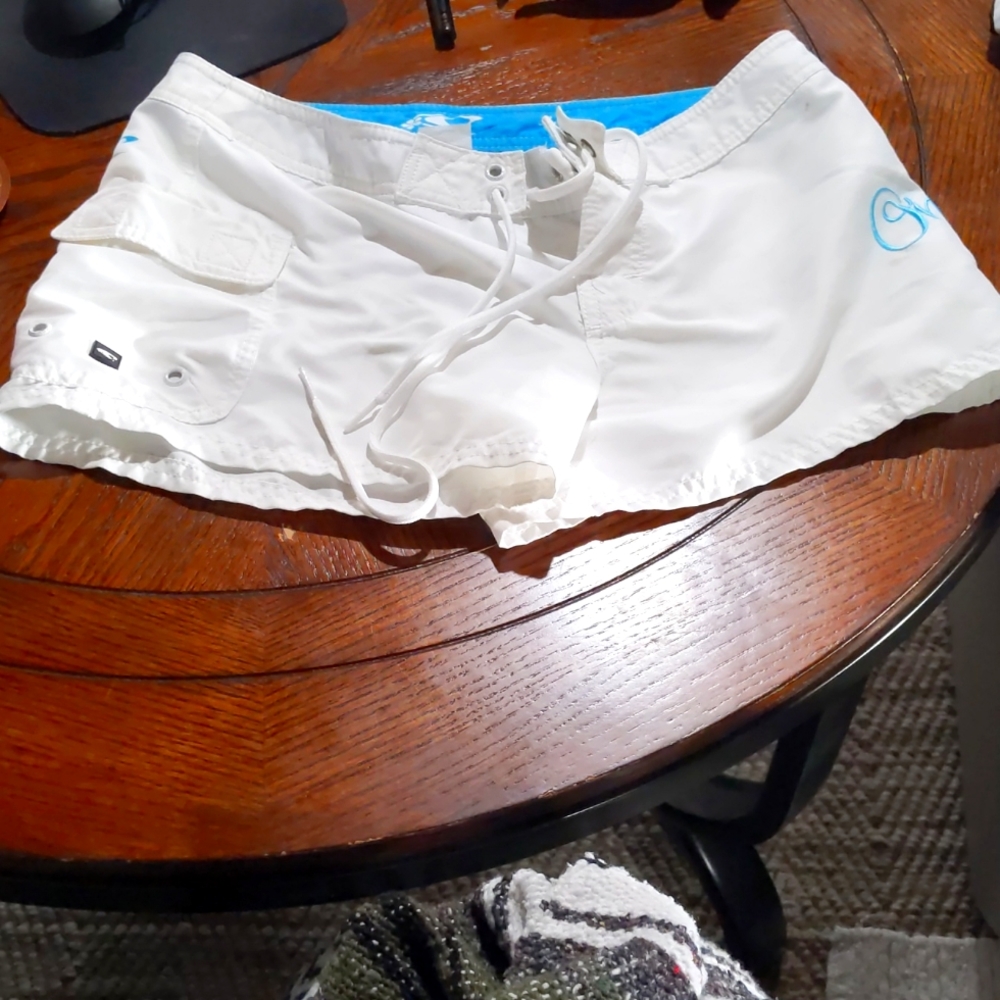 White O'Neill board shorts
